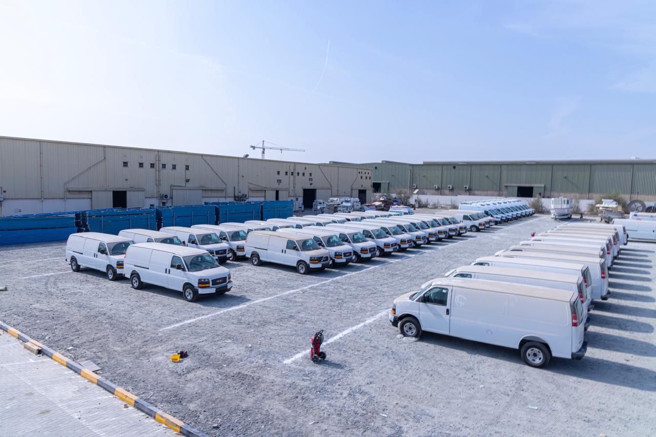 Open yard used for container storage