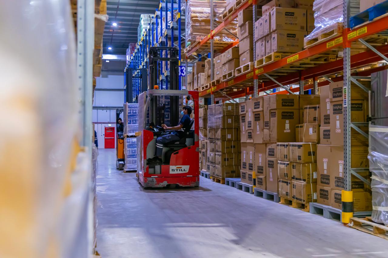 Racked storage of general goods