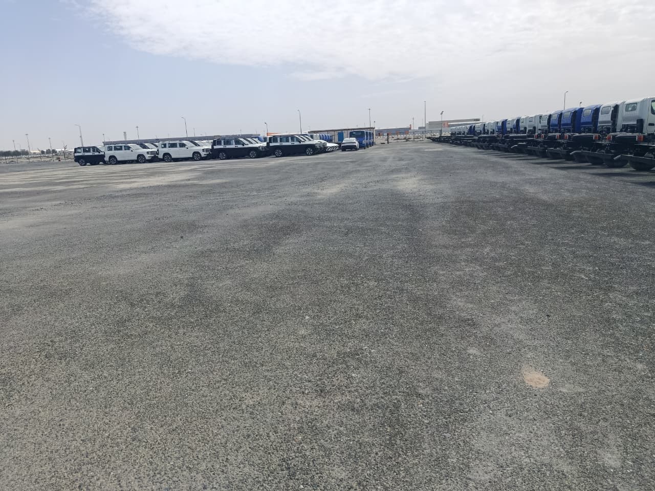 General overview of the open yard